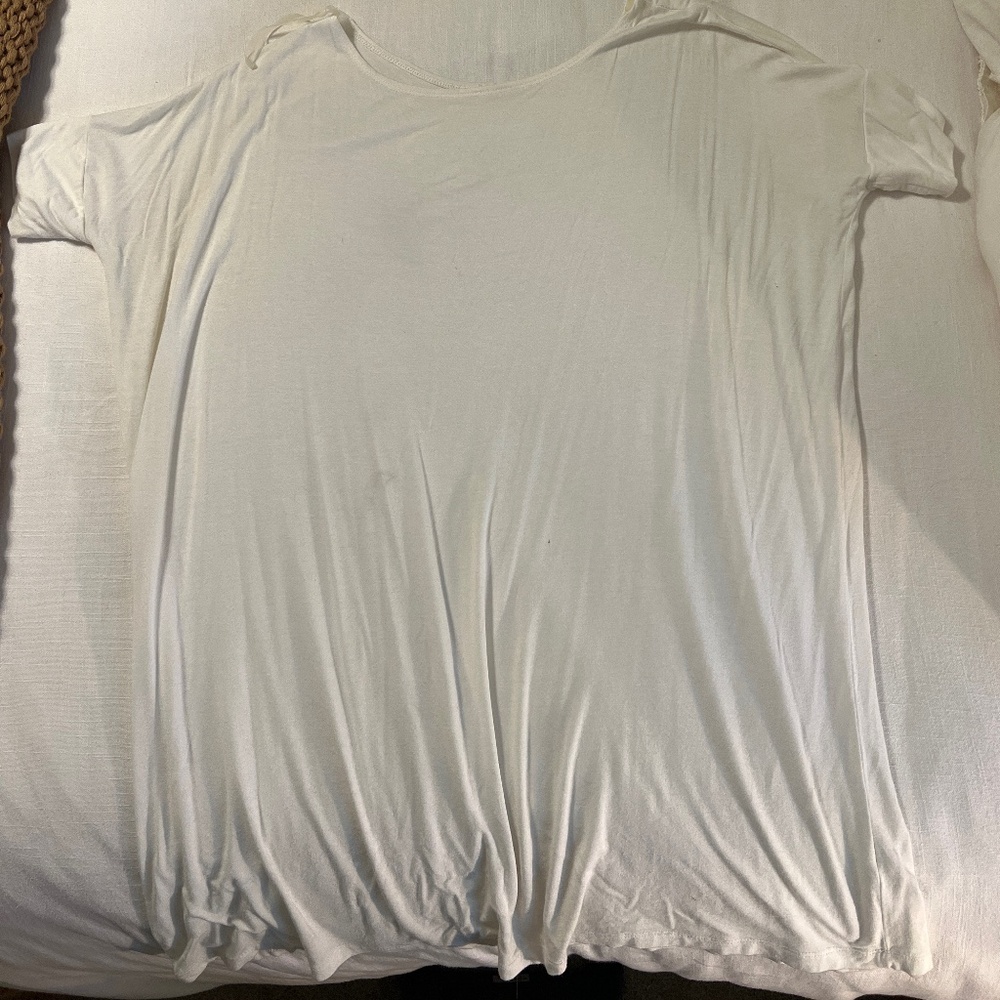 White tee shirt dress